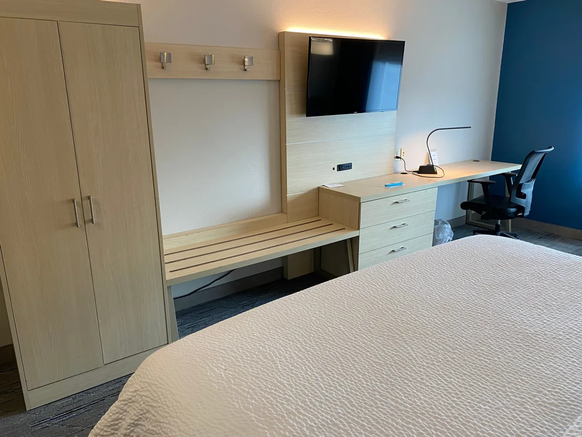 Holiday Inn Express room with desk