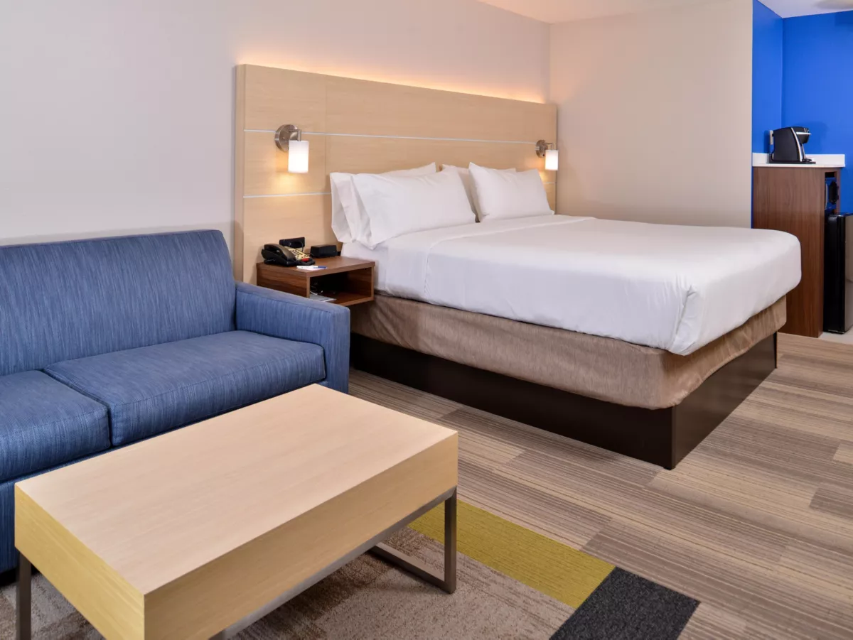 Holiday Inn Express room with sofa