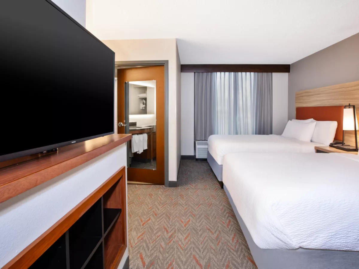 Candlewood Suites room with two beds