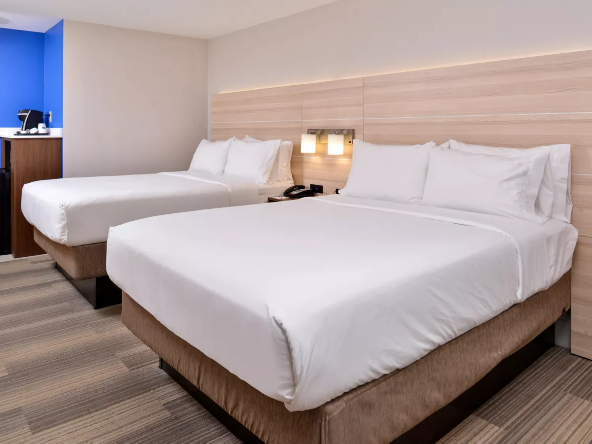 Holiday Inn Express room with two beds